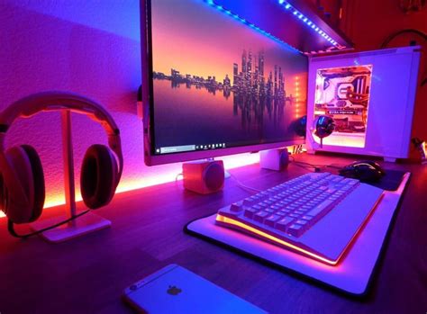 Of course, small can be a relative word. Pin by Zoey Wolfe on Desktop Setups | Gaming room setup ...
