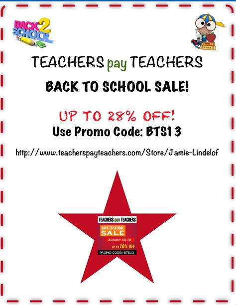 Did You Know Teachers Pay Teachers Is Having A Back To School Sale Use Promo Code Bts13 To Save