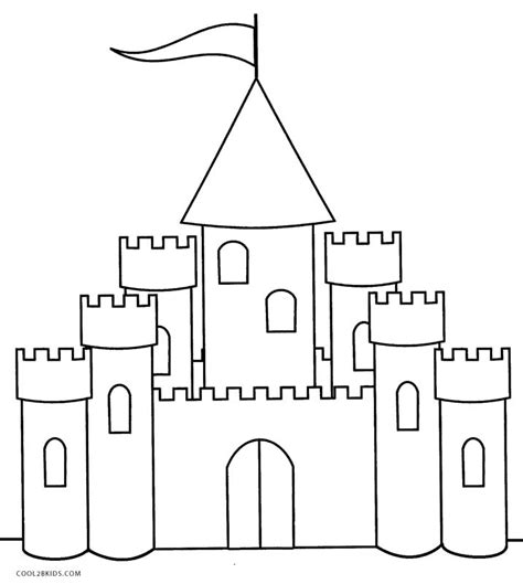 Dibujo Para Colorear Castillo Pdmrea