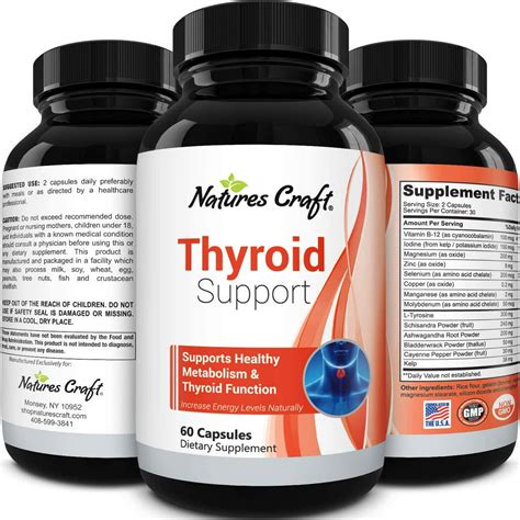 Natures Craft Thyroid Support Supplement Energy Hormone Balance