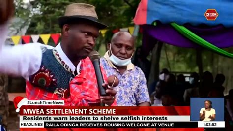 Residents Warn Leaders Against Interfering With Mwea Settlement Scheme