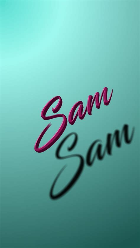 Sam 3d 3d Name Sam Simple Hd Phone Wallpaper Peakpx