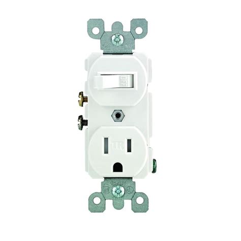 3 way light switch wiring 2 wire system this switch arrangement is basically two two way switches on a single face plate. Leviton Combination Switch And Tamper Resistant Outlet ...