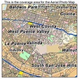 Aerial Photography Map of West Covina, CA California