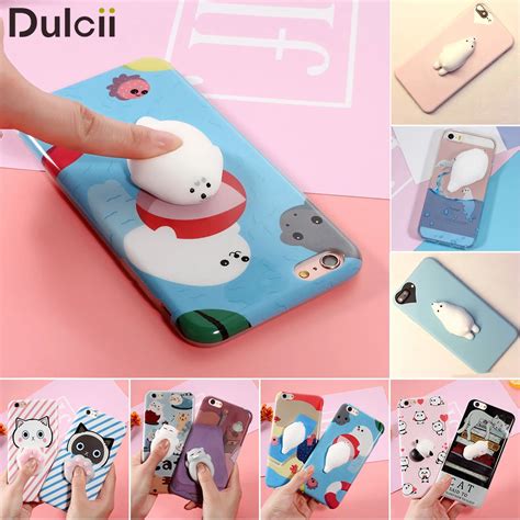 Dulcii Squishy Lovely 3d Seal Phone Cases For Iphone 6 6s Plus 78plus