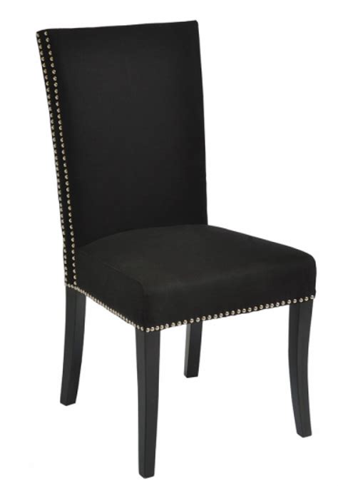 Parsons chair (set of 2) a dining chair created for use in kitchen indoors and dining room. Vancouver Black Parson Chair | Staging and Decor