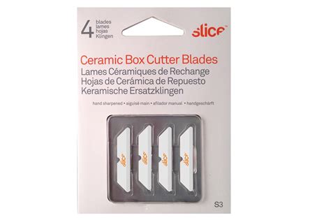 Ceramic Box Cutter Replacement Blades Shop Pack Of 4 Slice Safety
