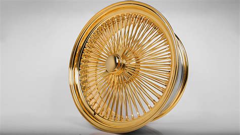 20x8 La Wire Wheels Standard 150 Spoke Straight Lace Gold Rims Ww075 1