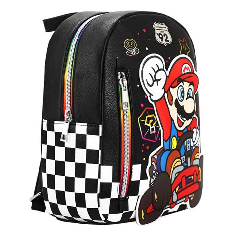 Bioworld Merchandising Mario Kart Rainbow Road Mini Backpack