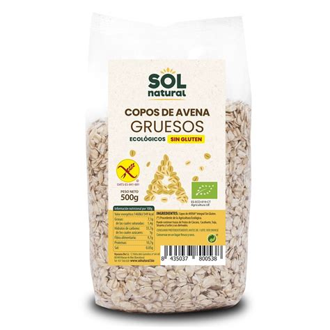 Sol Natural flocos de aveia sem glúten 500g