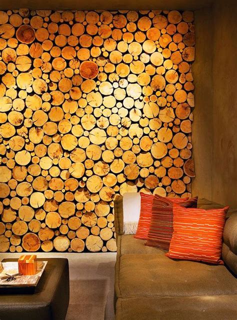 20 Diy Rustic Wood Log Walls For Your Home Homemydesign