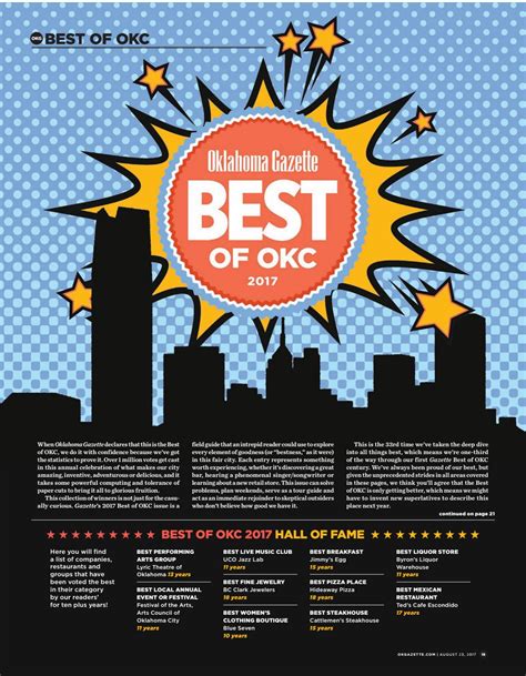 Best Of Okc 2017 By Oklahoma Gazette Issuu