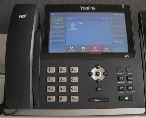 Make A Conference Call Using Yealink T48t46 Phones