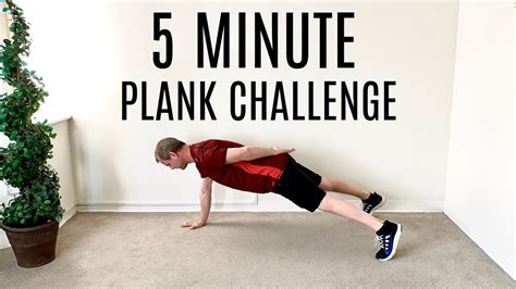 5 Minute Plank Challenge No Equipment Apartment Friendly Youtube