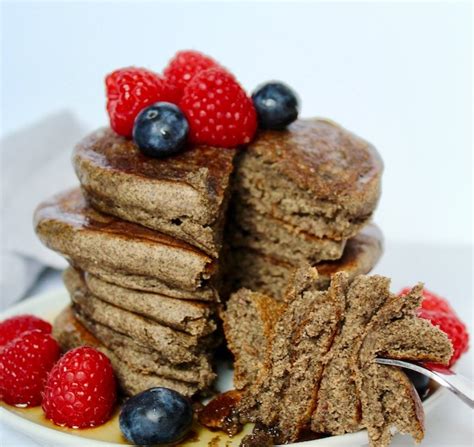 Fluffy Vegan Sourdough Buckwheat Pancakes Nuts About Greens