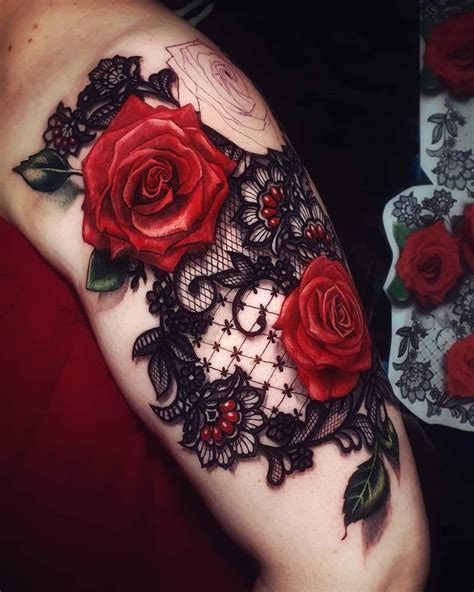 30 Of The Most Realistic Lace Tattoo Ideas Artofit