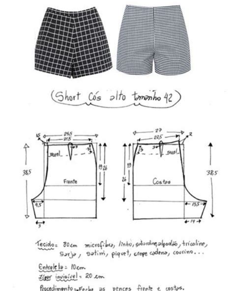 Diseñador Patrones De Costura On Instagram “molde De Short Molde Patronesgratis