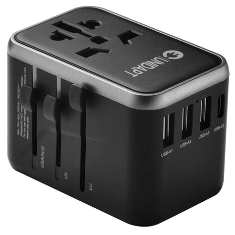 Adapters And Converters Type C 4 Usb Charger Universal World Travel