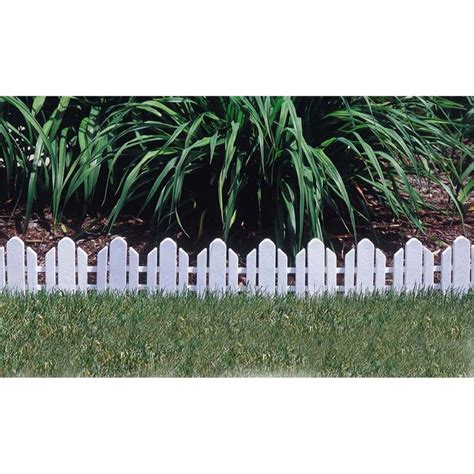 Plastic Garden Border Edging Emsco Dackers Fence Landscape White Zen