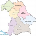 Regiones administrativas de Baviera 2009 - Tamaño completo