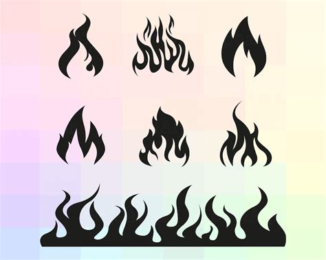 Fire Svg File Fire Clipart Fire Cricut Svg Fire Dxf Etsy Images And