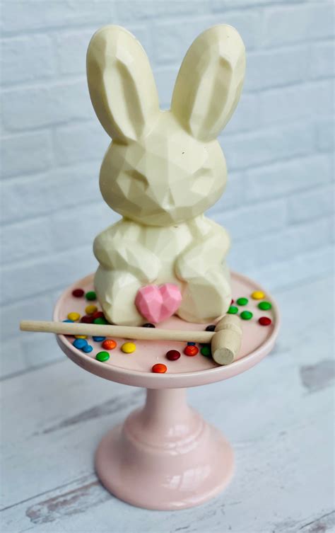 Large Chocolate Breakable Bunny Bunny Rabbit Easter Basket Easter