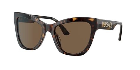 Versace Ve4417u 56 Dark Brown And Havana Sunglasses Sunglass Hut Usa