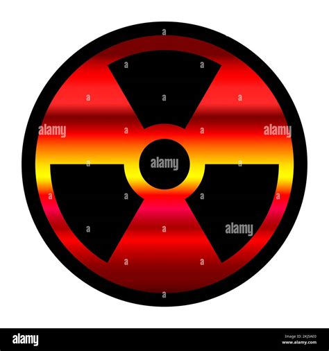 Illustration Of An Abstract Radioactivity Warning Sign Stock Vector