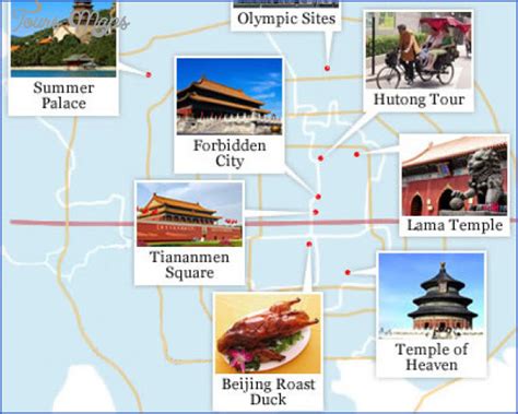 Beijing Tourist Attractions Map Tourist Destination In The World