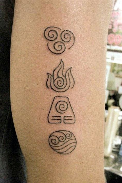 Four Elements Simbolos Tattoo Tattoo Dotwork Tattoo Photo Tatoo