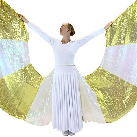 Danzcue Angel Stripe Wings Bw052 3299 Praise Dance Dresses