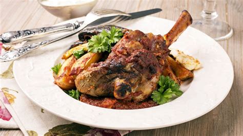 Braise in the oven or use your crock pot instead! Braised Mediterranean Lamb Shanks with Vegetables