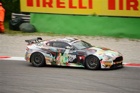 Aston Martin Vantage Gt4 Car Racing At Monza Editorial Stock Image