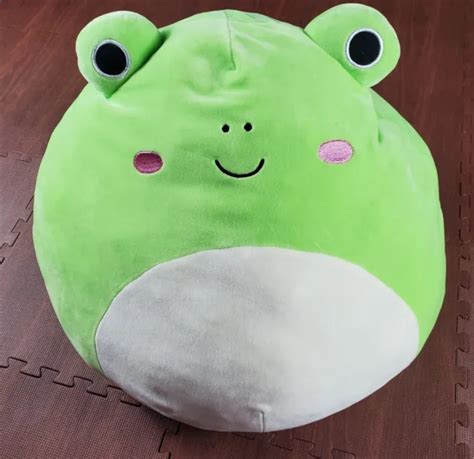 squishmallows wendy the frog 16 inch plush toy green cute soft guc 39 99 picclick