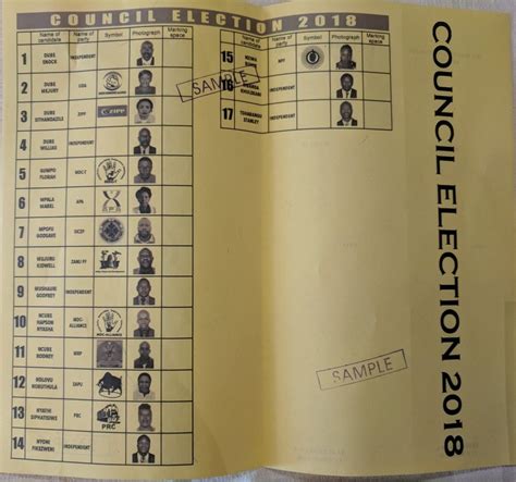 The pulp style is recycled and the products. Pictures: 2018 Elections Ballot Paper Samples ⋆ Pindula News