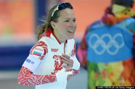 Russian Speedskater Olga Graf Nearly Flashed Everyone After Winning A