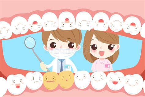 Cartoon Dentist With Tooth Stock Vector Illustration Of Dentist 91831445