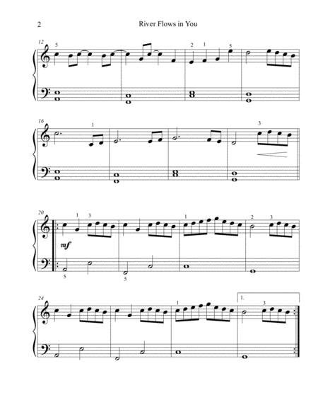 Piano sheet music for river flows in you, composed by yiruma for piano. River Flows In You - Beginner/big Note Piano By Yiruma, - Digital Sheet Music For Piano Solo ...