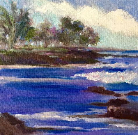 Maui Afternoon Original Oil Painting By Tina Wassel Keck H X W