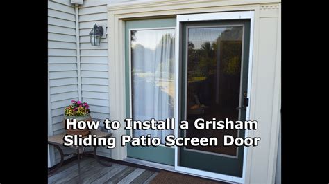 Tutorial How To Install A Grisham Sliding Patio Screen Door Youtube