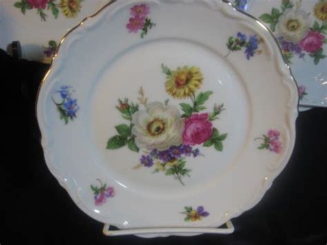 Item features mitterteich bavaria cup. Four-Mitterteich-Bavaria-Meissen-Floral-China-Dessert-or ...