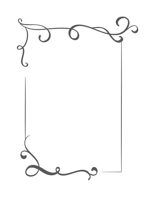 Hand Drawn Frames And Borders Page Borders Design Fra