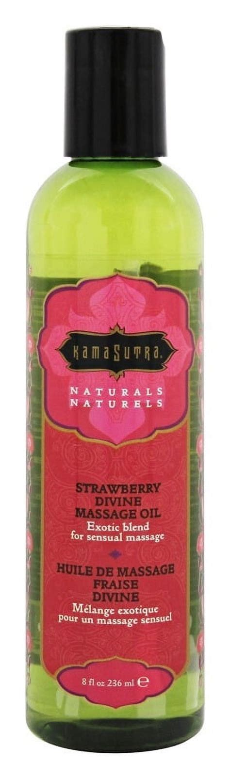 The Kama Sutra Company Naturals Massage Oil Strawberry Divine 8 Oz