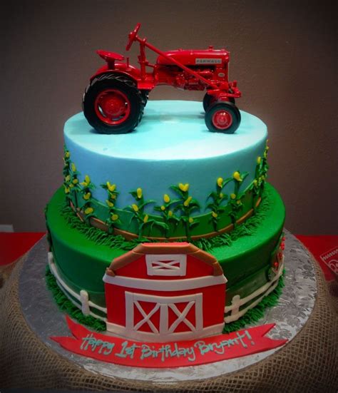 Farmall Tractor Cake Blue Cake Co Little Rock Ar For Farmall Birthday