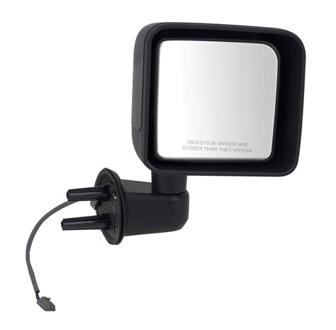 k source replacement side mirror electric heated textured black passenger side k source