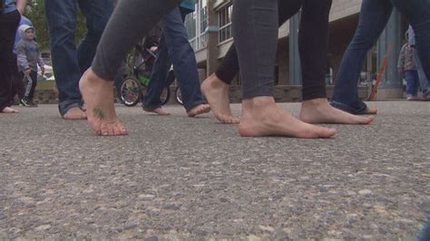 Watch Third Annual Barefoot Mile Hits Streets Of Anchorage