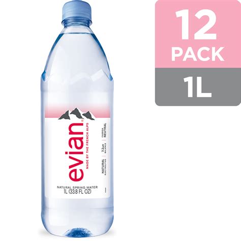 Evian Natural Spring Water 338 Fl Oz Bottles 2 Packs Of 6