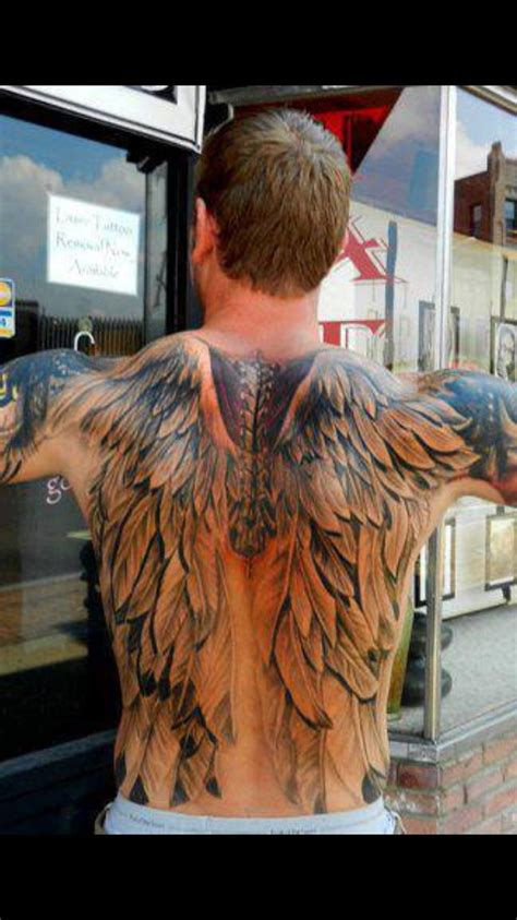 Full Back Wings Tattoos For Men Viraltattoo