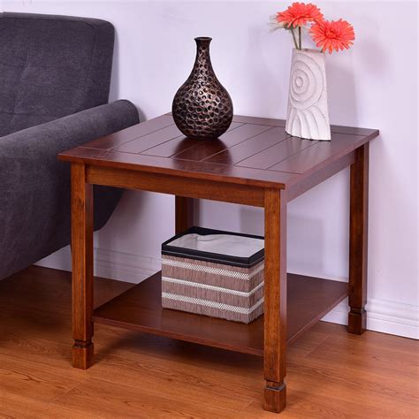 Whether using it as the perfect perch for a reading lamp or as the hub for living room electronics, end tables are a staple in our homes. Giantex Wood Side Table Living Room End Table Night Stand ...