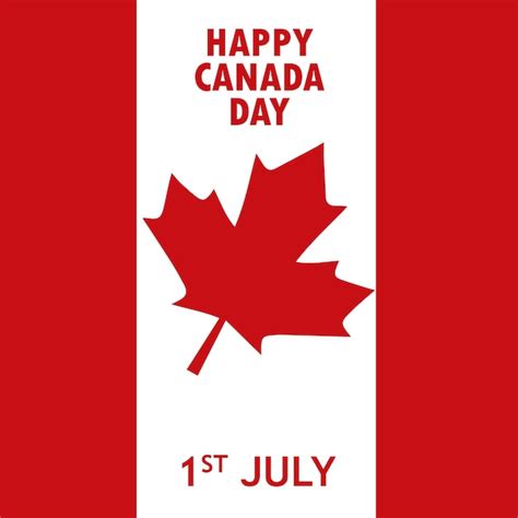 Premium Vector Happy Canada Day Calligraphy Lettering With Red Maple